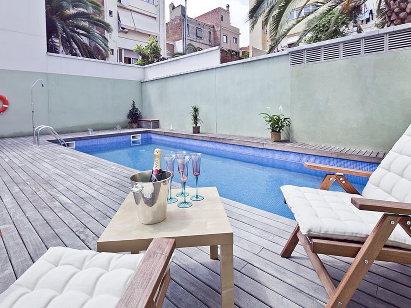 Wohnung mit Terrasse und Schwimmbad in Sagrada Familia - My Space Barcelona Appartementen