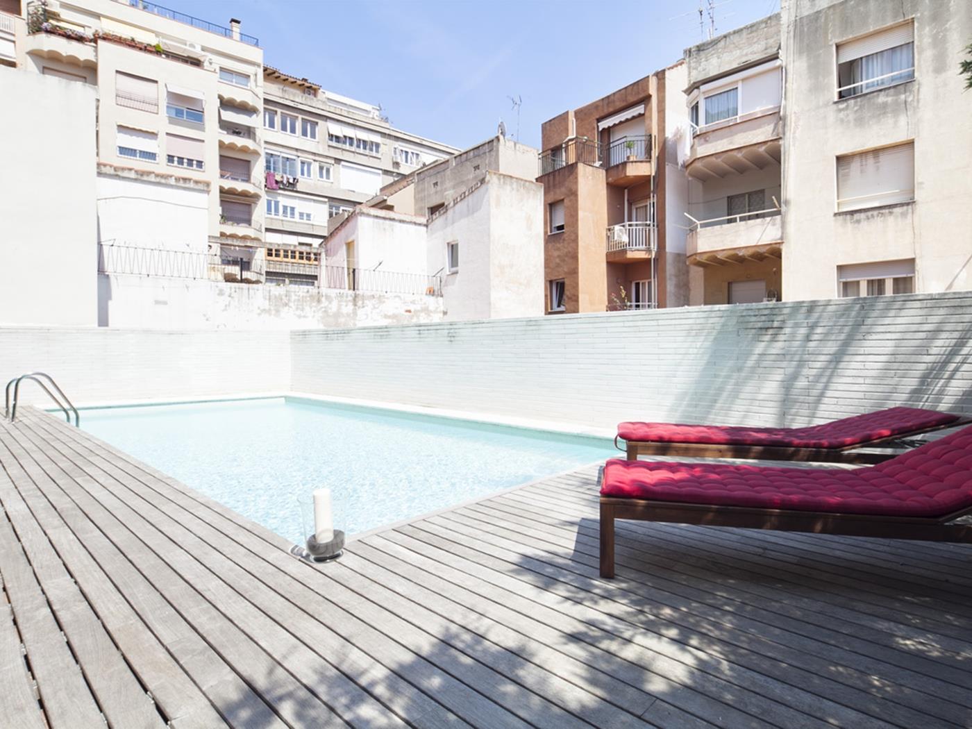 Wohnung mit gemeinsame Garten und Schwimmbad und Terrasse nahe dem Zentrum - My Space barcelona Appartementen