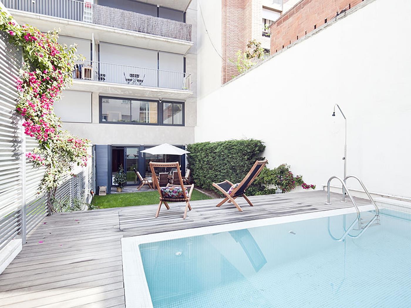 Ausgezeichnete Maisonette Wohnung mit eigenem Schwimmbad in Sarrià - My Space Barcelona Appartementen