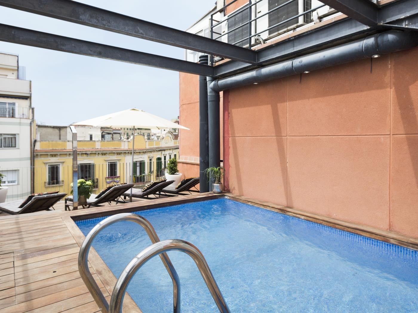 Wohnung mit privater Terrasse und Schwimmbad nahe dem Strand - My Space Barcelona Appartementen
