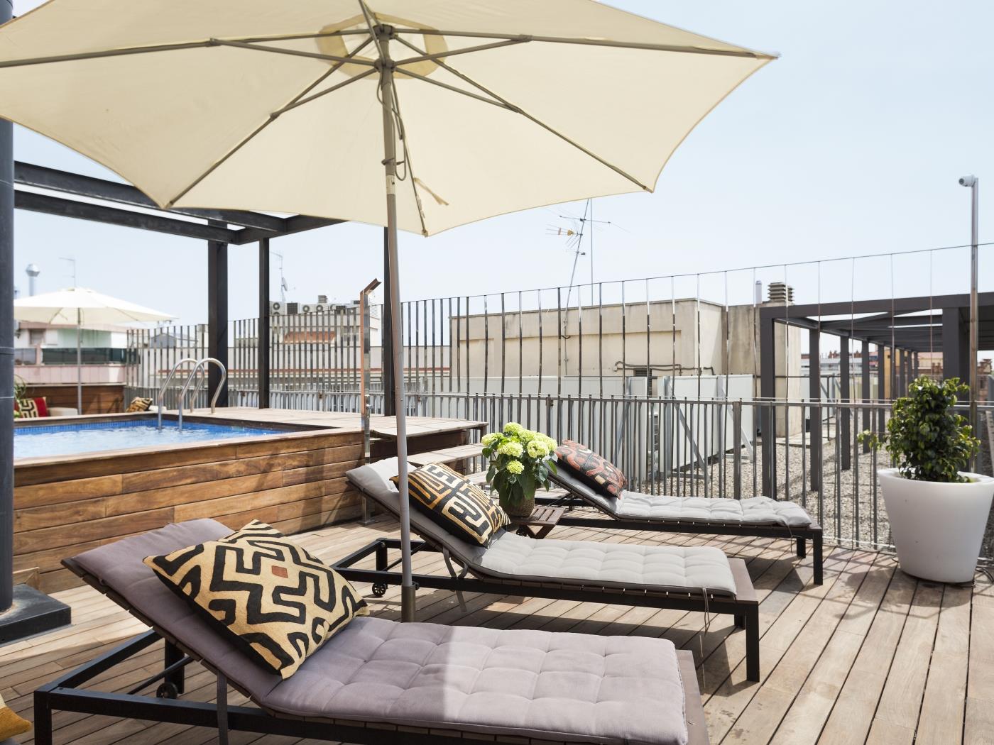 Wohnung mit privater Terrasse und Schwimmbad nahe dem Strand - My Space Barcelona Appartementen