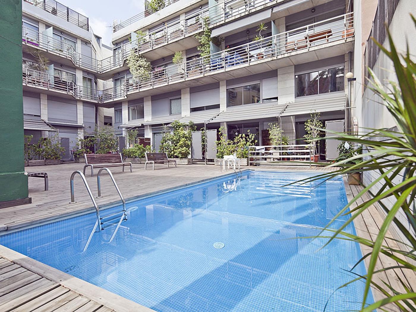 Wohnung mit Schwimmbad für 8 Personen, nahe dem Zentrum, in Putxet - My Space Barcelona Appartementen