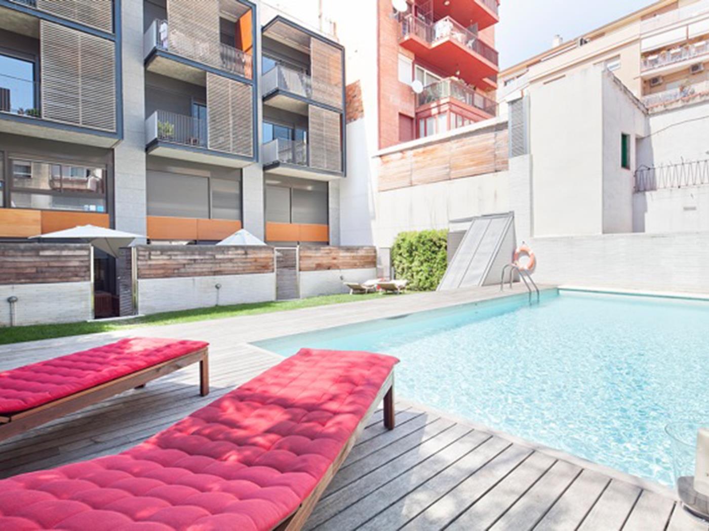 Wohnung mit Terrasse und Schwimmbad in der nähe des Parc Güell - My Space Barcelona Appartementen