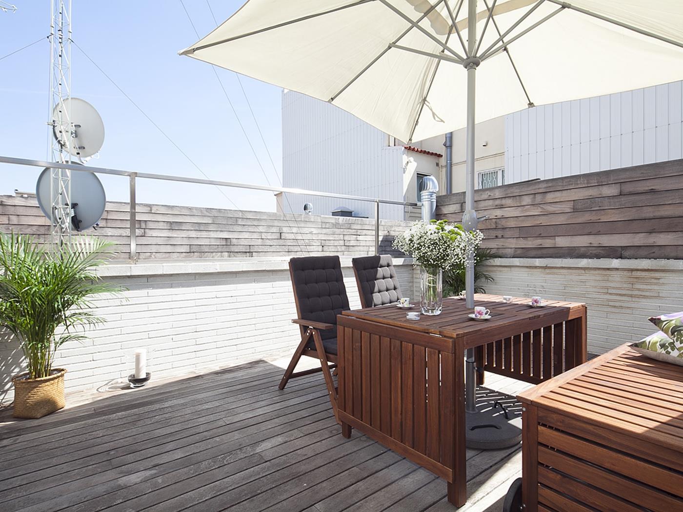 Dachwohnung mit Terrasse und Schwimmbad in der nähe dem Zentrum - My Space Barcelona Appartementen