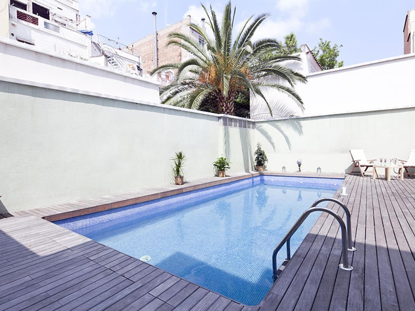 Dachwohnung mit Terrasse und Schwimmbad in Gràcia - My Space Barcelona Appartementen