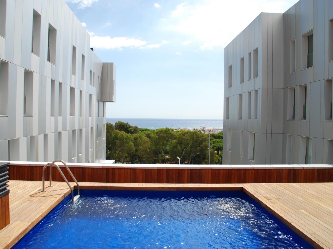 Möbliertes Ein-Zimmer-Apartment mit Gemeinschaftspool in Strandnähe - My Space Barcelona Appartementen