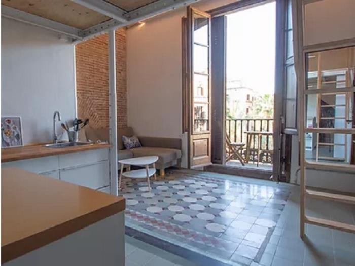 Neu renoviertes Studio mit Balkon in der Nähe von Las Ramblas, temporäre Vermiet - My Space Barcelona Appartementen